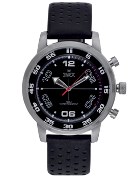 A60101S5A, INEX HERREUR-STÅL MED REM + 10 ATM Quartz Herre m/rem