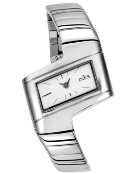 A64130S4I, INEX DAMEUR-STÅL MED LÆNKE Quartz Dame m/lænke