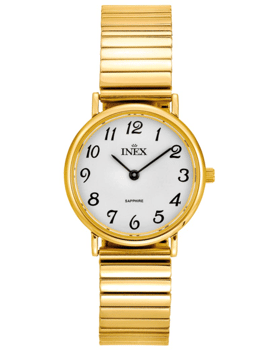 A69194-1D0A, INEX DAMEUR-DOUBLE MED FLEXLÆNKE Quartz Dame m/lænke