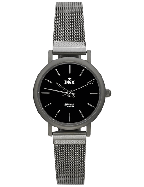 A69198-1T5I, INEX DAMEUR-TITAN MED LÆNKE Quartz Dame m/lænke