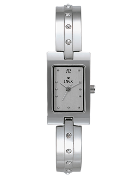 A69229S4P, INEX DAMEUR-STÅL MED LÆNKE Quartz Dame m/lænke