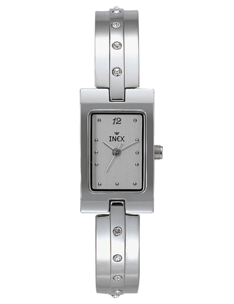 A69229S4P, INEX DAMEUR-STÅL MED LÆNKE Quartz Dame m/lænke