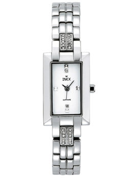 A69306S0I, INEX DAMEUR-STÅL MED 26 DIAMANTER Quartz Dame m/lænke