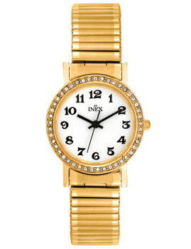 A69399-1D0A, INEX DAMEUR-DOUBLE MED FLEXLÆNKE Quartz Dame m/lænke