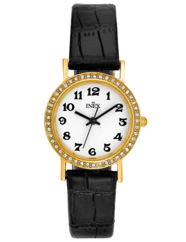 A69399D0A, INEX DAMEUR-DOUBLE MED REM Quartz Dame m/rem