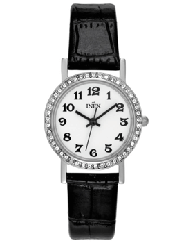 A69399S0A, INEX DAMEUR-STÅL MED REM Quartz Dame m/rem