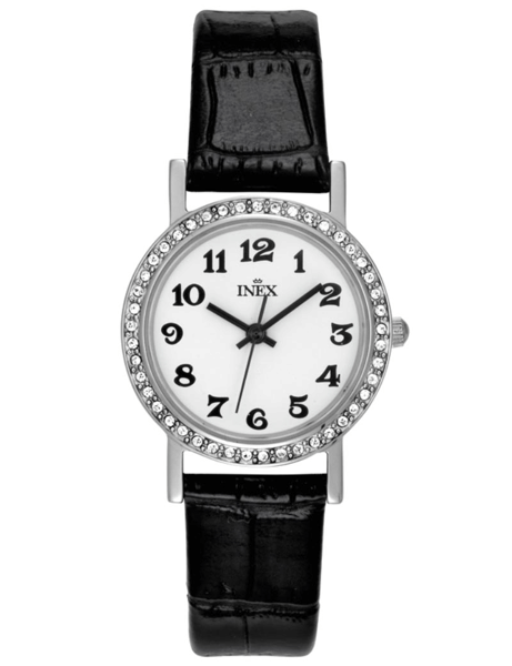 A69399S0A, INEX DAMEUR-STÅL MED REM Quartz Dame m/rem