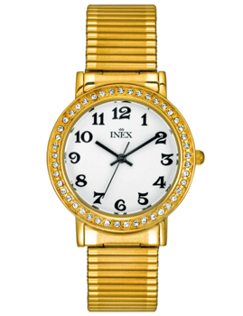 A69410-1D0A, INEX DAMEUR-DOUBLE MED FLEXLÆNKE Quartz Dame m/lænke