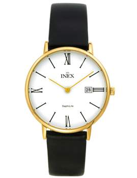 Inex slimline Saphilite forgyldt herreur