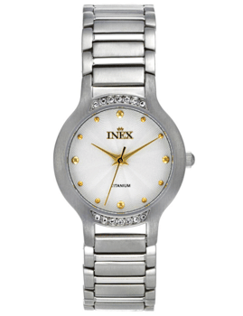 A69461B4I, INEX DAMEUR-TITAN MED LÆNKE Quartz Dame m/lænke