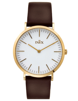 Classic Forgyldt stål quartz Herre  ur fra Inex, A69464D0I