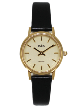 Classic Forgyldt stål quartz Dame ur fra Inex, A6948D7I