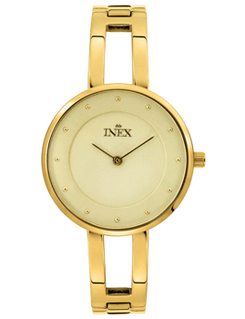 Lifestyle Forgyldt stål quartz Dame ur fra Inex, A69499D7P