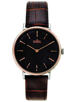 Lifestyle Rosaforgyldt stål quartz Herre  ur fra Inex, A69502-1B5I