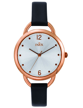 Lifestyle Rosaforgyldt stål quartz Dame ur fra Inex, A69509-1D4P