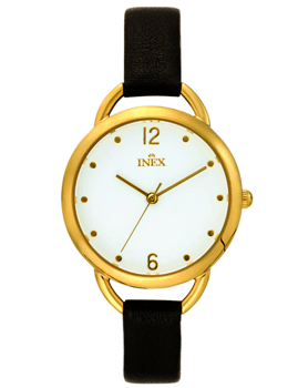 Lifestyle Forgyldt stål quartz Dame ur fra Inex, A69509D0P