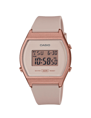 Vintage Rosa resinplast Batteridrevet quartz Unisex ur fra Casio, LW-204-4AEF