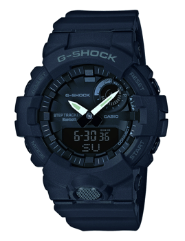 G-Shock sort resin (5554) multifunktions quartz Herre ur fra Casio, GBA-800-1AER