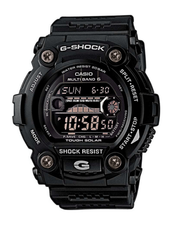 G-Shock sort resin med stål quartz multifunktion Herre ur fra Casio, GW-7900B-1ER