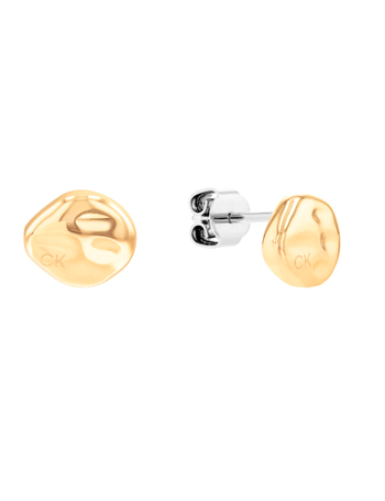 Forgyldt Calvin Klein Molten Pebble Ørering