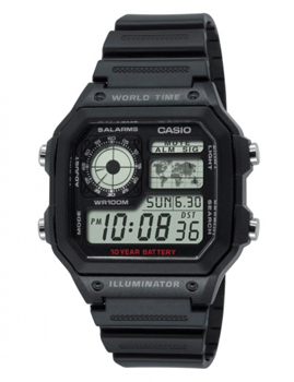 Casio Collection Sort resinplast batteridrevet digital Herre ur