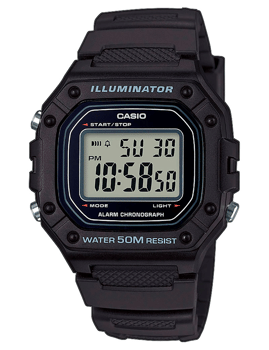 Collection Sort resinplast Digitalt Herre ur fra Casio, W-218H-1AVEF