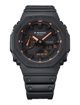 G-Shock Sort resinplast Quartz Herre ur fra Casio, GA-2100-1A4ER