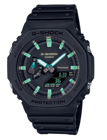 Casio G-Shock Resin Quartz herre ur, model GA-2100RC-1AER