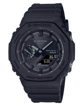G-Shock Sort resinplast Quartz Herre ur fra Casio, GA-B2100-1A1ER