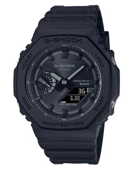 G-Shock Sort resinplast Quartz Herre ur fra Casio, GA-B2100-1A1ER