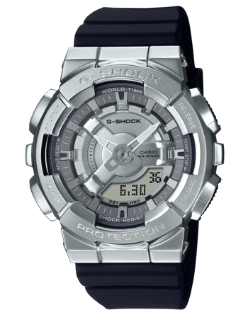 G-shock Sølv resinplast Quartz Herre ur fra Casio, GM-S110-1AER