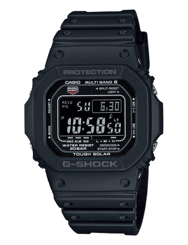 Sort resinplast Quartz Herre ur fra Casio, GW-M5610U-1BER