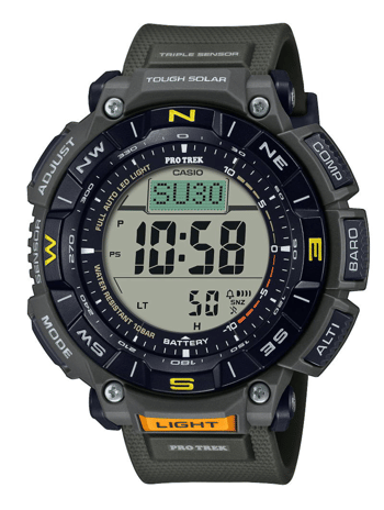 Pro-Tec Grøn resinplast Quartz Herre ur fra Casio, PRG-340-3ER