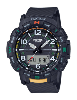 Sport Pro Trek Sort resinplast batteridrevet quartz Herre ur fra Casio, PRT-B50-1ER
