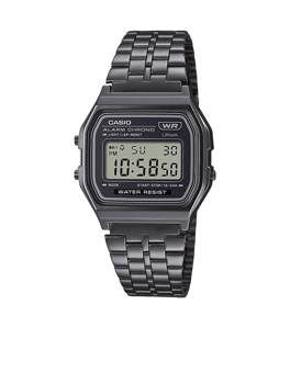 Vintage Grå resinplast Digitalt Unisex ur fra Casio, A158WETB-1AEF