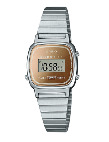 LA670WES-4AEF, Casio Vintage LA670WES-4AEF Digital Dame m/lænke