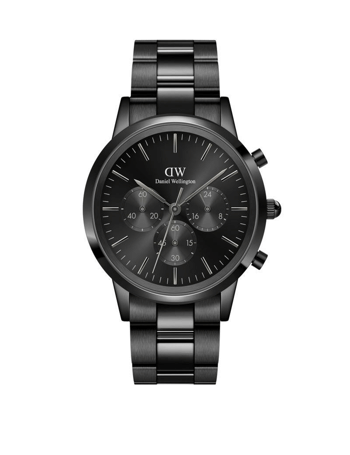 ADW00100642, Daniel Wellington Iconic Chronograph Quartz Herre m/lænke