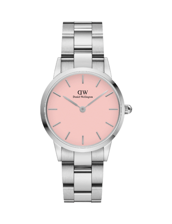 ADW00100534, Daniel Wellington Iconic Link Blush Quartz Dame m/lænke