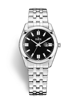 A69533-1S5I, INEX DAME SPORT STÅL 10ATM M LÆNKE DATO Quartz Dame m/lænke