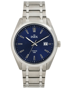 A12168T8I, INEX HERREUR-TITAN MED LÆNKE + DATO Quartz Herre m/lænke