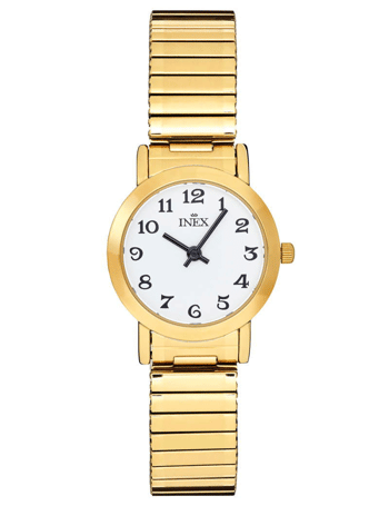 A12181-1D0A, INEX DAMEUR-DOUBLE MED FLEXLÆNKE Quartz Dame m/lænke