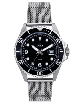Sport Rustfri stål quartz herre ur fra Inex, A69512-4S5P