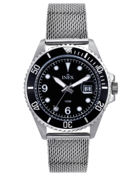Sport Rustfri stål quartz herre ur fra Inex, A69512-4S5P