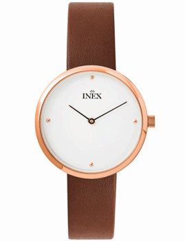 Classic Rosa rustfri stål quartz Dame ur fra Inex, A69518-1D0KV