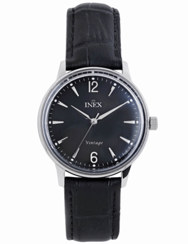 Classic Rustfri stål quartz herre ur fra Inex, A69520S5I