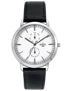 Classic Rustfri stål quartz herre ur fra Inex, A69525S4I