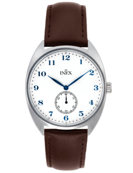 Classic Rustfri stål quartz herre ur fra Inex, A69526-1S4A