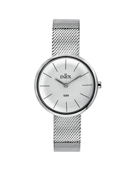 A69529S4I, INEX DAME STÅL M MESH LÆNKE Quartz Dame m/lænke