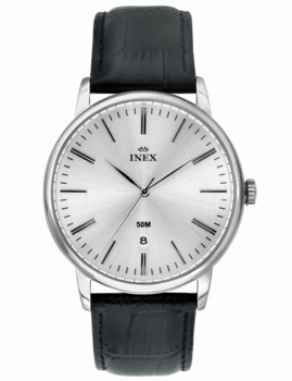 Classic Rustfri stål quartz herre ur fra Inex, A76199S3I