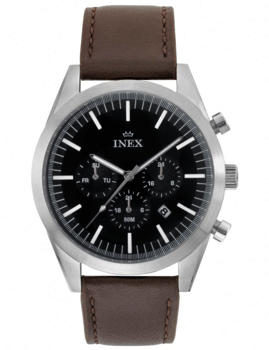 Sport Rustfri stål quartz herre ur fra Inex, A76204S5I